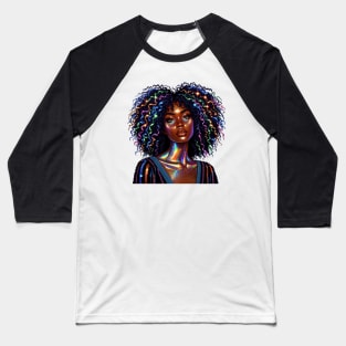 Cosmic Curls Baseball T-Shirt